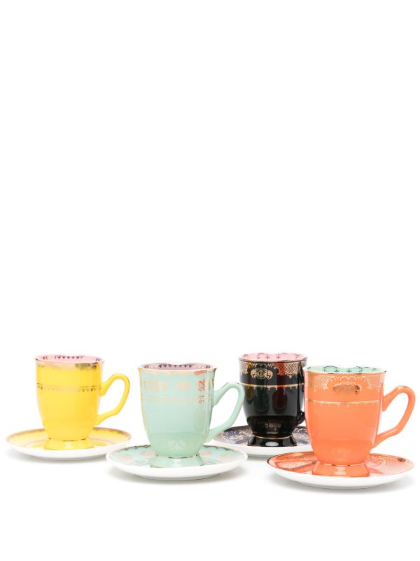 POLSPOTTEN Multicolour Grandpa High Tea Set | Browns Cups & Tea Sets