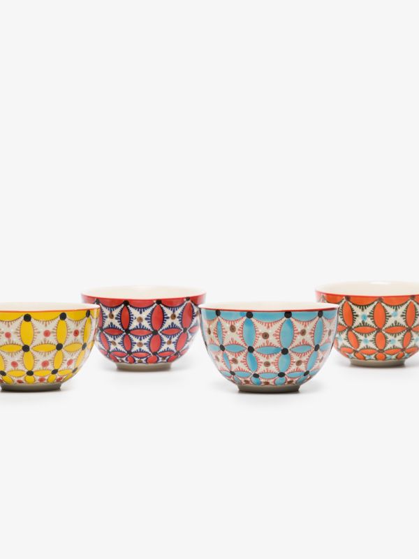 POLSPOTTEN Multicolour Hippy Snack Bowl Set | Browns Plates & Bowls
