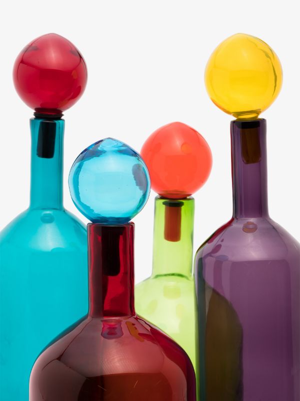 POLSPOTTEN Multicoloured Bubbles & Bottles Set | Browns Decorative Objects