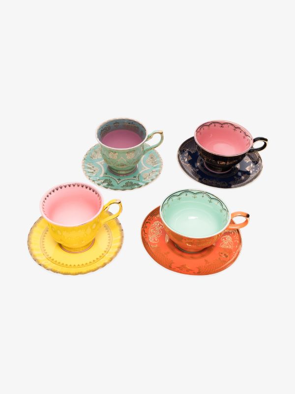 POLSPOTTEN Multicoloured Grandpa Tea Set | Browns Cups & Tea Sets