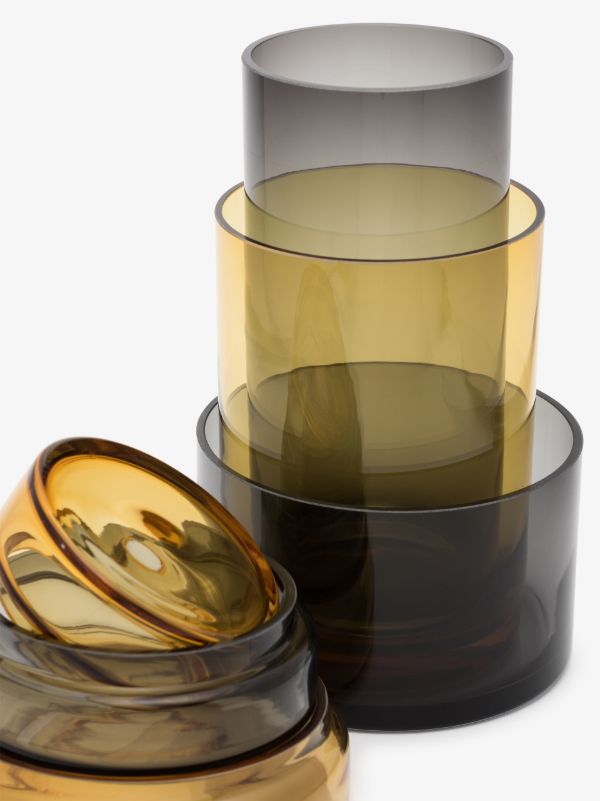 POLSPOTTEN Neutral Caps & Jars Set | Browns Glassware