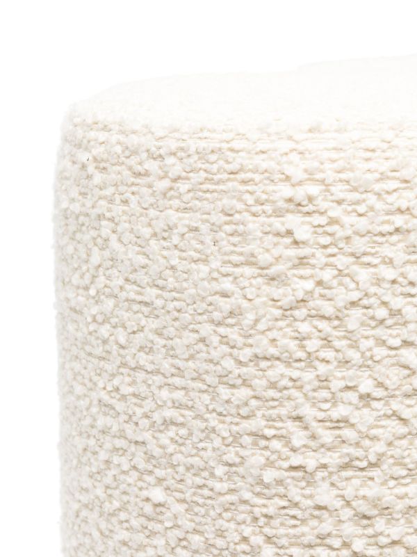 POLSPOTTEN Neutral Clover Boucle Stool | Browns Chairs & Stools