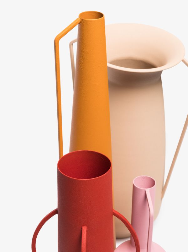 POLSPOTTEN Orange Pink And Red Roman Sunset Vase Set | Browns Vases
