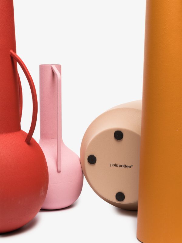 POLSPOTTEN Orange Pink And Red Roman Sunset Vase Set | Browns Vases