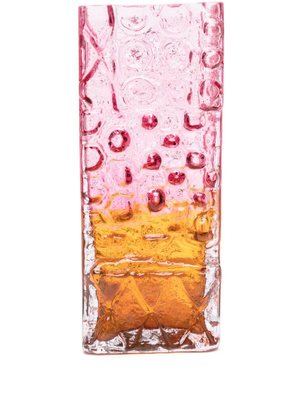 POLSPOTTEN Pink Relief Glass Vase | Browns Vases