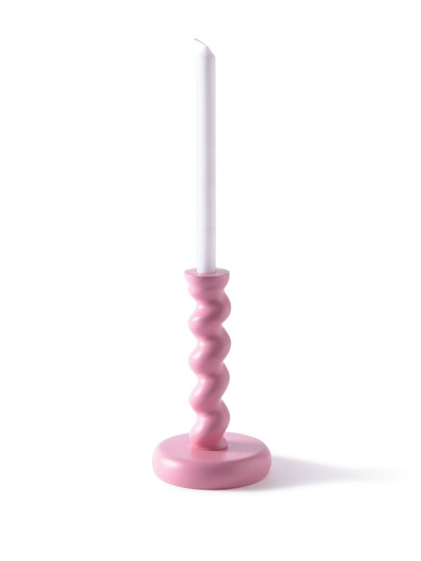 POLSPOTTEN Pink Twister Candle Holder | Browns Candle Holders