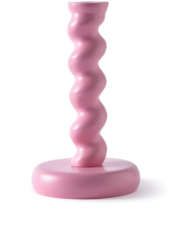 POLSPOTTEN Pink Twister Candle Holder | Browns Candle Holders
