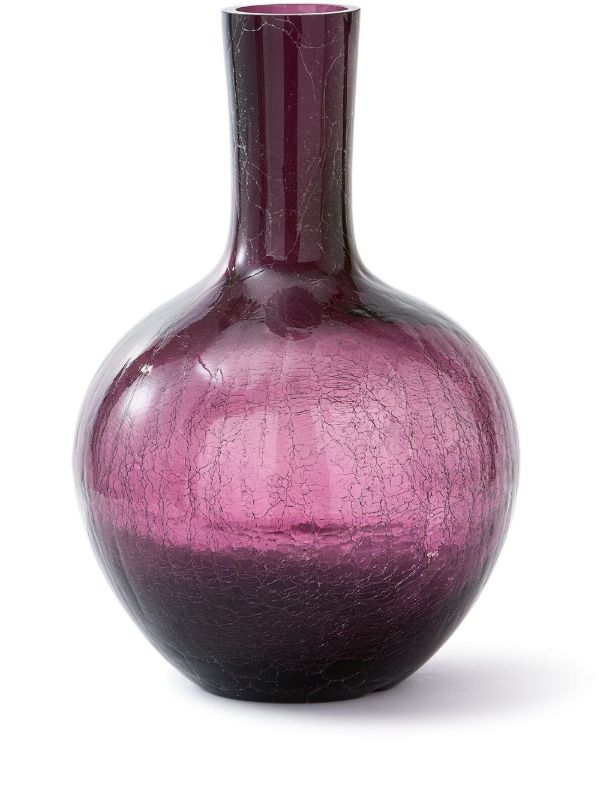 POLSPOTTEN Purple Large Ball Body Glass Vase | Browns Vases