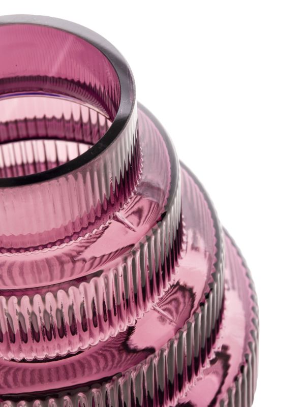 POLSPOTTEN Purple Steps Large Glass Vase | Browns Vases