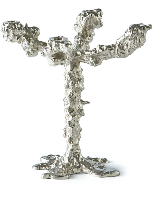 POLSPOTTEN Silver-tone Drip candle holder | Browns Candle Holders