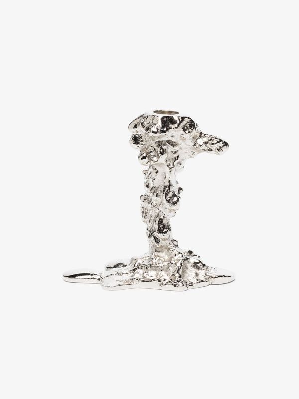 POLSPOTTEN silver-tone Drip small candle holder | Browns Candle Holders