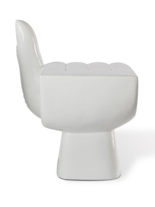 POLSPOTTEN White Chair Fist | Browns Chairs & Stools