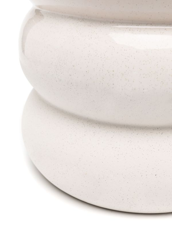 POLSPOTTEN White Chubby Ceramic Stool | Browns Chairs & Stools