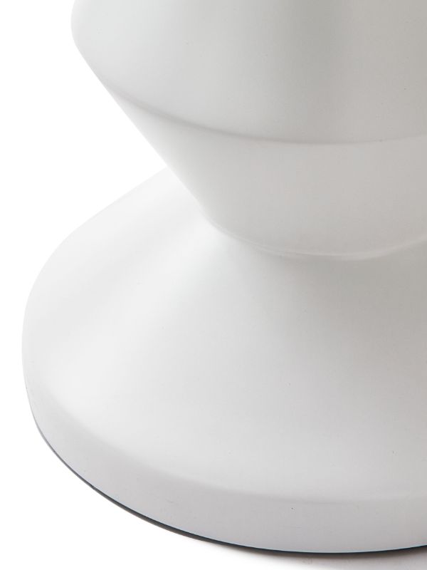 POLSPOTTEN White Outdoor Zig Zag Lacquered Stool | Browns Chairs & Stools
