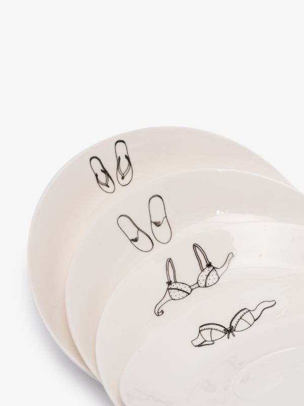 POLSPOTTEN White Undressed Tea Set | Browns Cups & Tea Sets