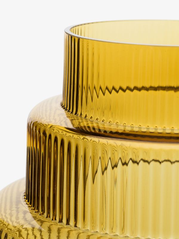 POLSPOTTEN Yellow Steps Large Vase | Browns Vases