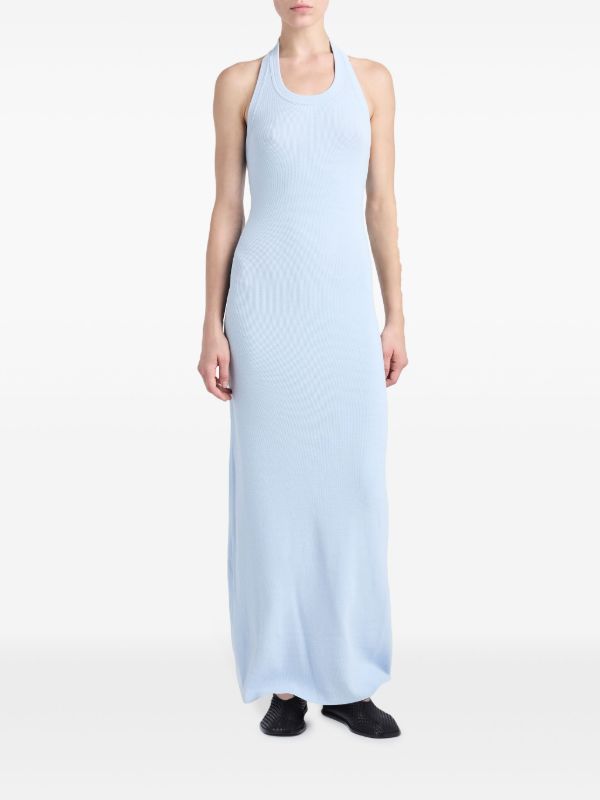 Proenza Schouler Blue Meryl Knitted Maxi Dress | Browns Day Dresses