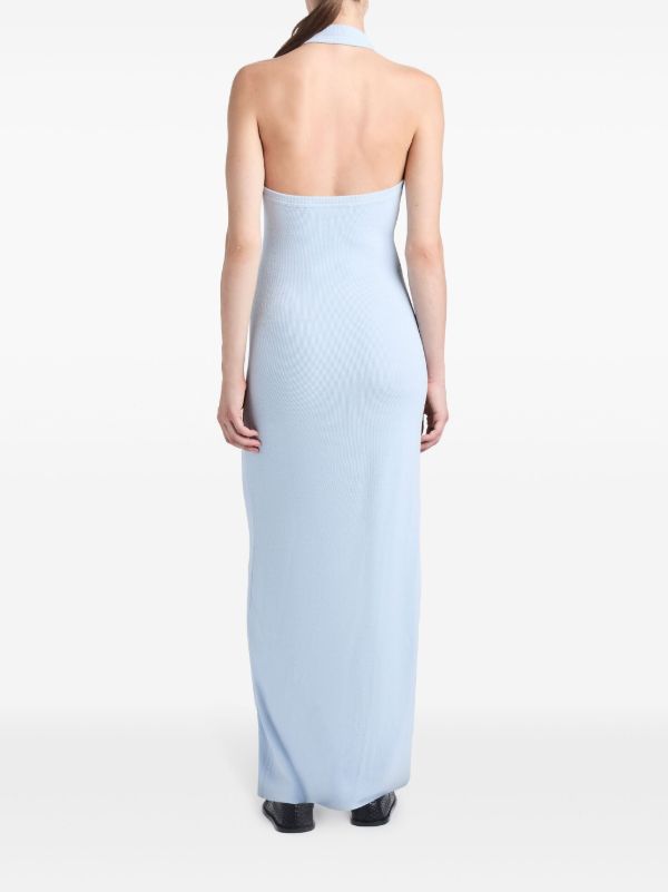 Proenza Schouler Blue Meryl Knitted Maxi Dress | Browns Day Dresses