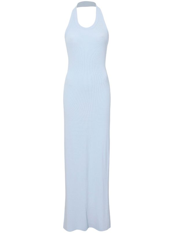 Proenza Schouler blue Meryl knitted maxi dress | Browns Day Dresses