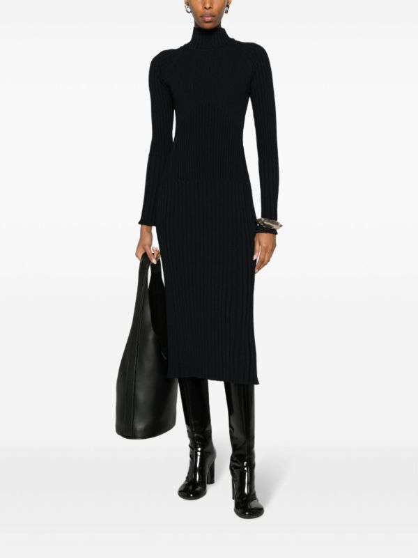 Proenza Schouler Carmen Ribbed-knit Midi Dress | Browns Sweater Dresses