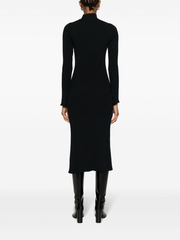 Proenza Schouler Carmen Ribbed-knit Midi Dress | Browns Sweater Dresses