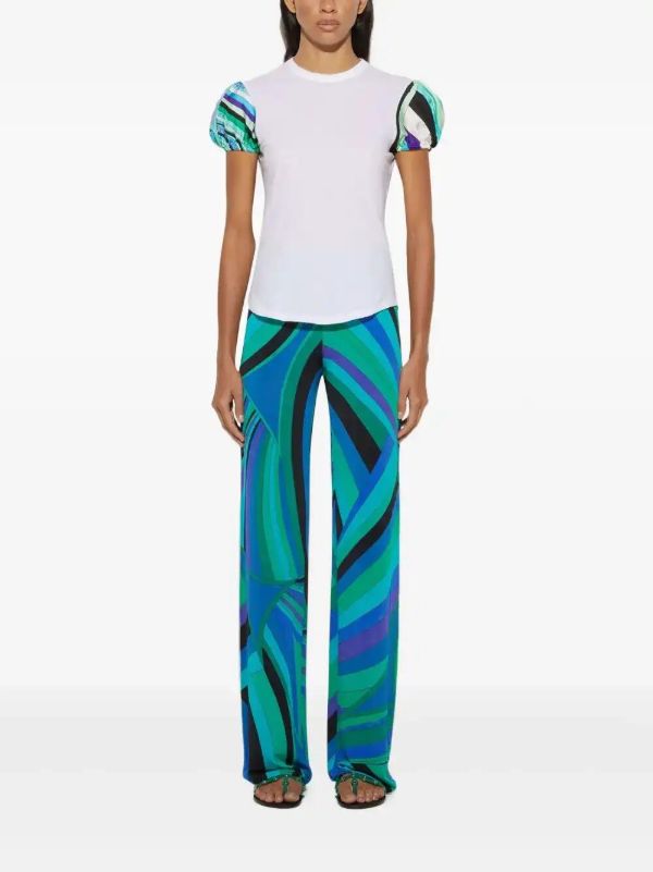 PUCCI Iride-print Trousers | Browns Straight-Leg Pants