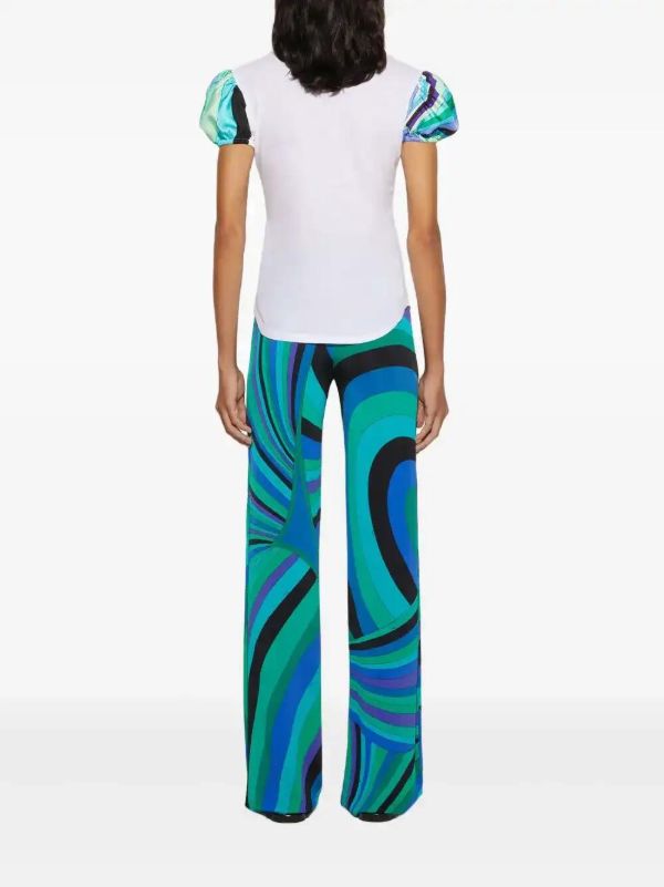 PUCCI Iride-print Trousers | Browns Straight-Leg Pants