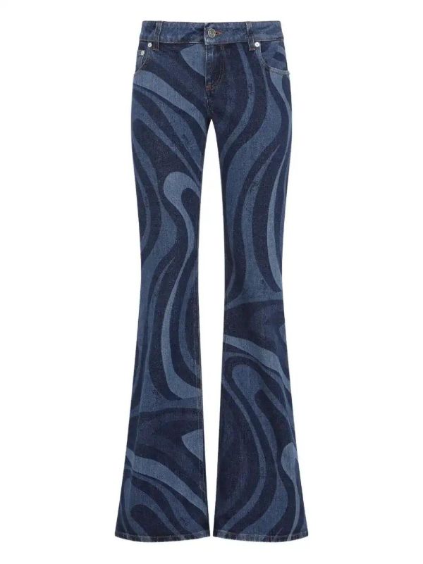 PUCCI Marmo-print flared jeans | Browns Flares & Bell Bottom Jeans