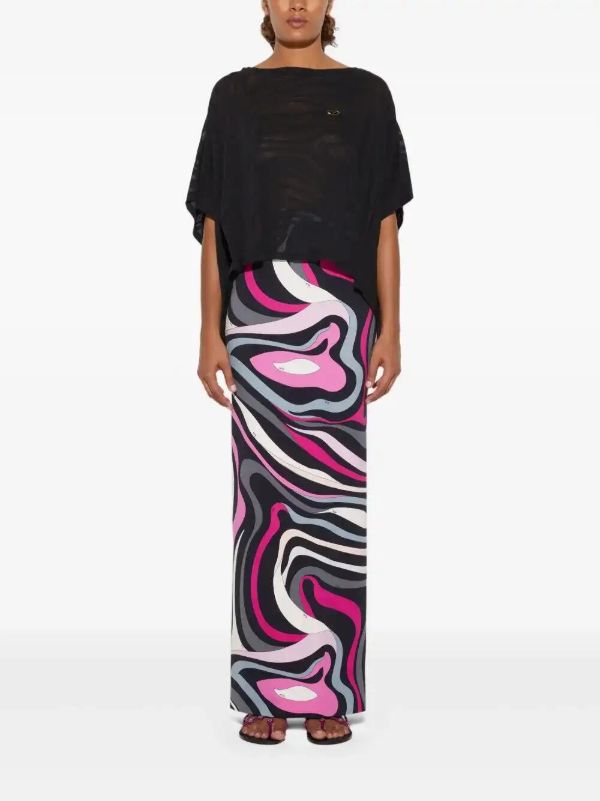 PUCCI Marmo-print Maxi Skirt | Browns Fitted Skirts