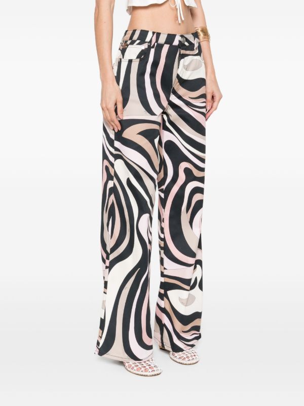 PUCCI Marmo-print Trousers | Browns Straight-Leg Pants