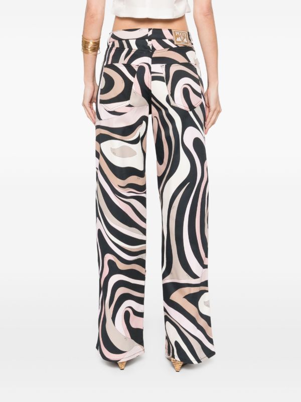 PUCCI Marmo-print Trousers | Browns Straight-Leg Pants