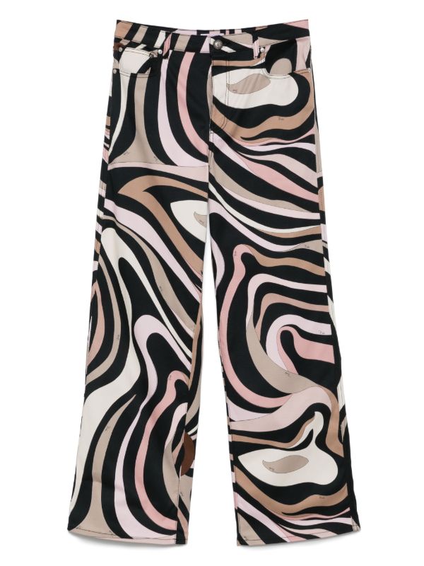 PUCCI Marmo-print trousers | Browns Straight-Leg Pants