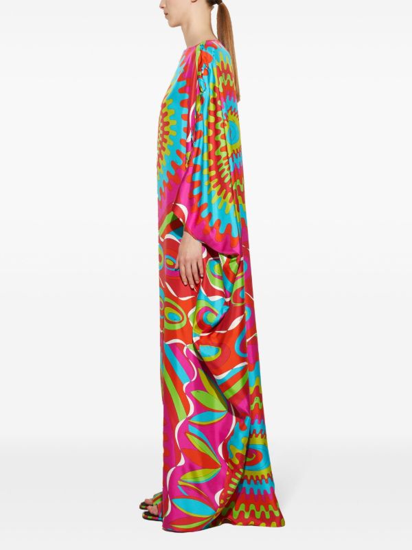 PUCCI Pink Bersaglio-Print Kaftan Dress | Browns Day Dresses
