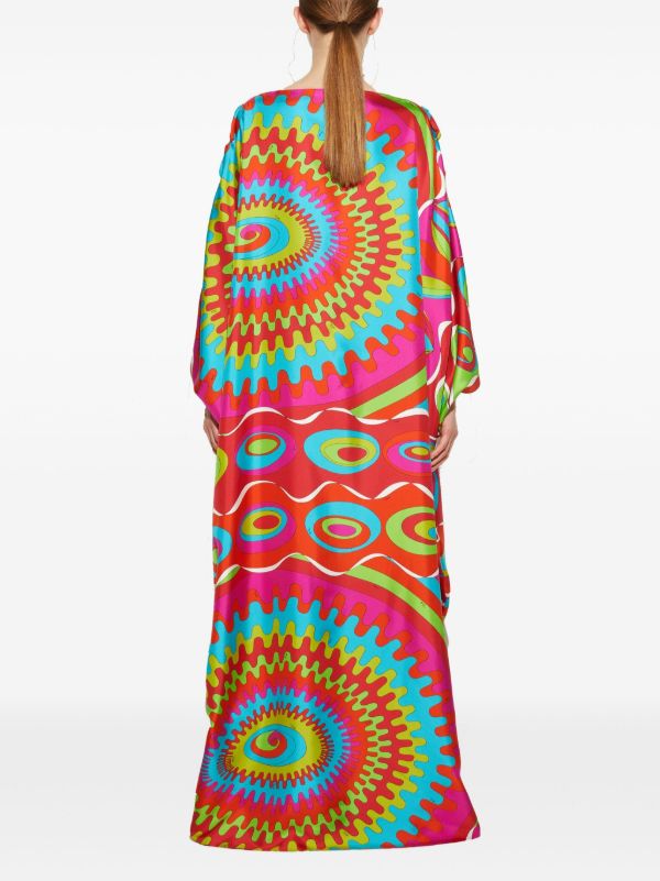 PUCCI Pink Bersaglio-Print Kaftan Dress | Browns Day Dresses