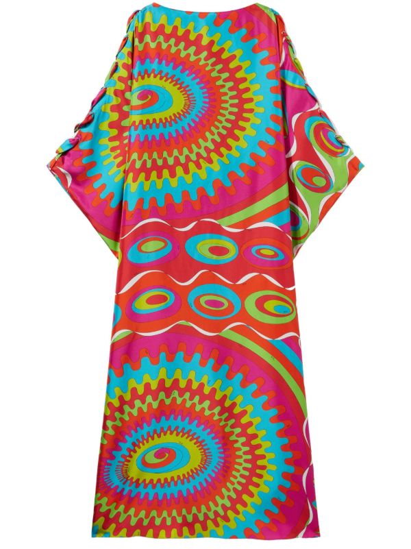 PUCCI Pink Bersaglio-Print Kaftan Dress | Browns Day Dresses