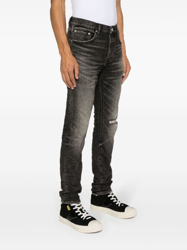Purple Brand Black P001 Low-Rise Slim Jeans | Browns Slim-Fit Jeans