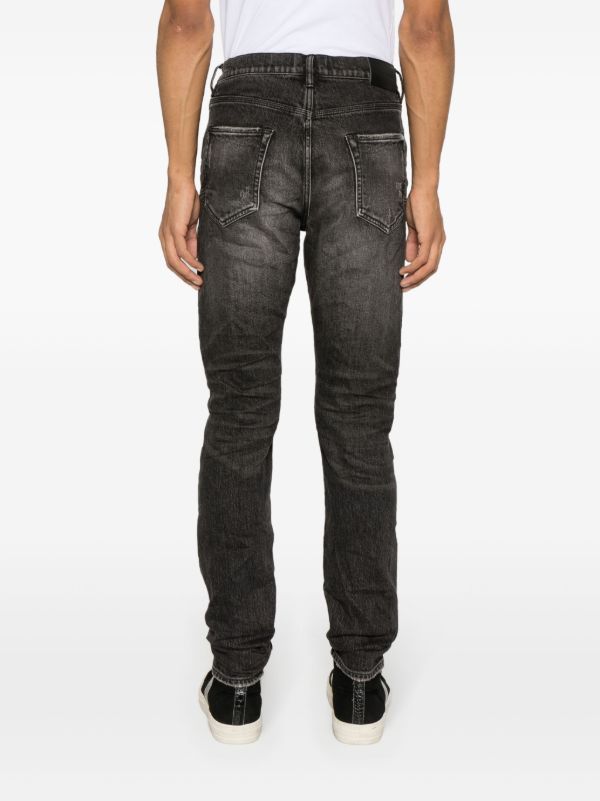 Purple Brand Black P001 Low-Rise Slim Jeans | Browns Slim-Fit Jeans