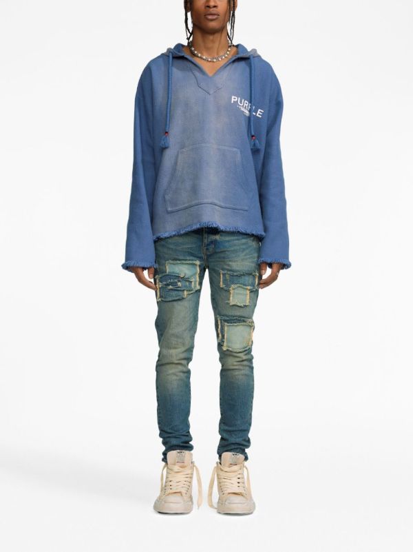 Purple Brand Blue P001 Distressed Skinny Jeans | Browns Skinny Jeans