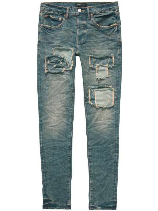 Purple Brand Blue P001 Distressed Skinny Jeans | Browns Skinny Jeans