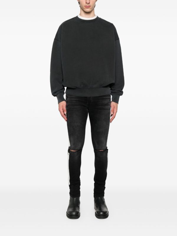 Purple Brand Crew-neck Fleece Sweatshirt | Browns Sweaters