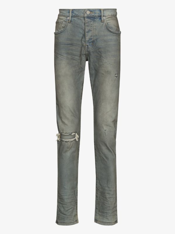 Purple Brand distressed slim leg jeans | Browns Slim-Fit Jeans