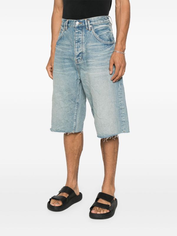 Purple Brand Logo-patch Denim Shorts | Browns Denim Shorts