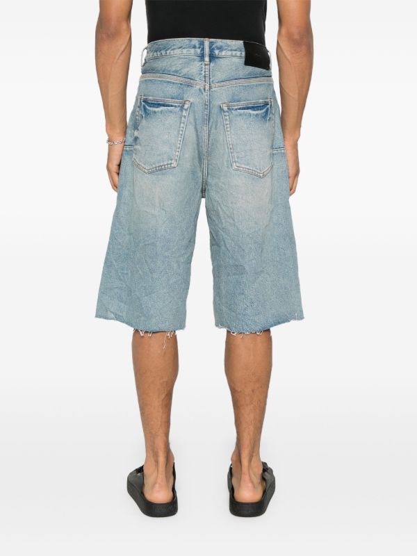 Purple Brand Logo-patch Denim Shorts | Browns Denim Shorts