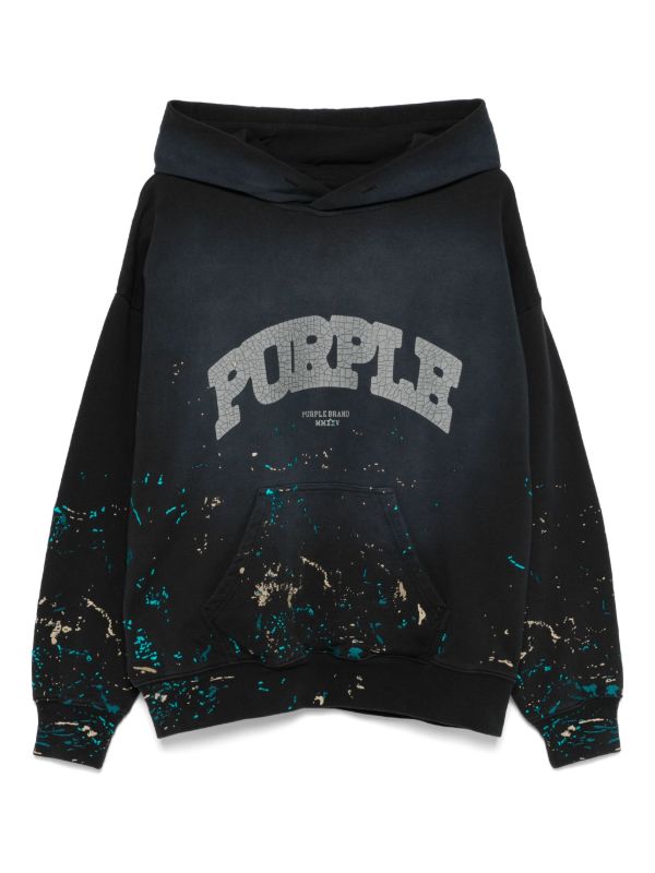 Purple Brand logo-print hoodie | Browns Hoodies