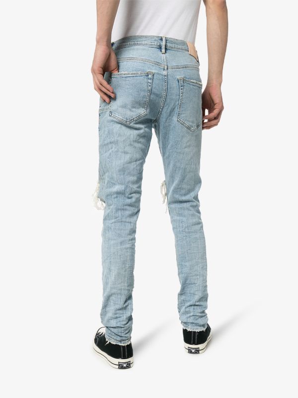 Purple Brand P002 Blowout Tapered Jeans | Browns Slim-Fit Jeans