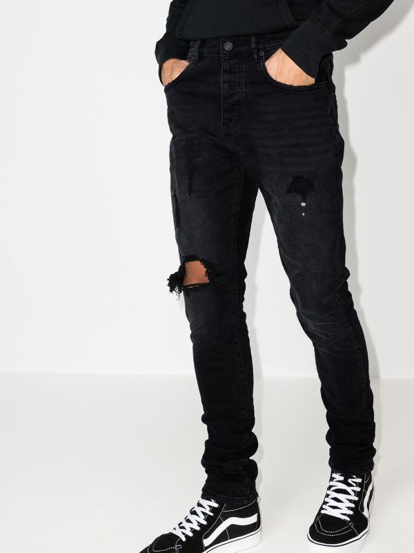 Purple Brand P002 Ripped Slim Jeans | Browns Tapered Jeans