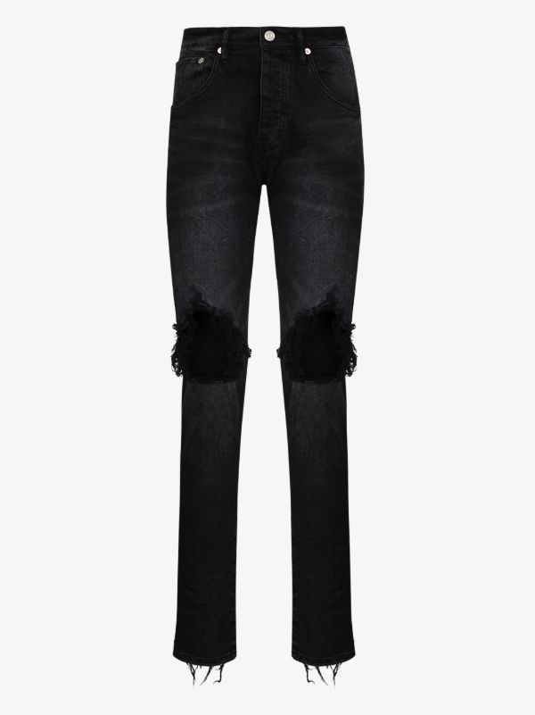 Purple Brand P002 Wash Blowout tapered jeans | Browns Tapered Jeans