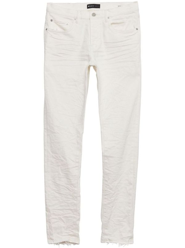 Purple Brand White P001 Crinkled Slim Jeans | Browns Slim-Fit Jeans