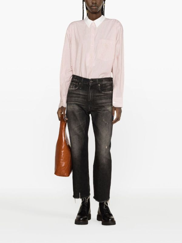 R13 Black Tobi Joy Straight Jeans | Browns Straight-Leg Jeans