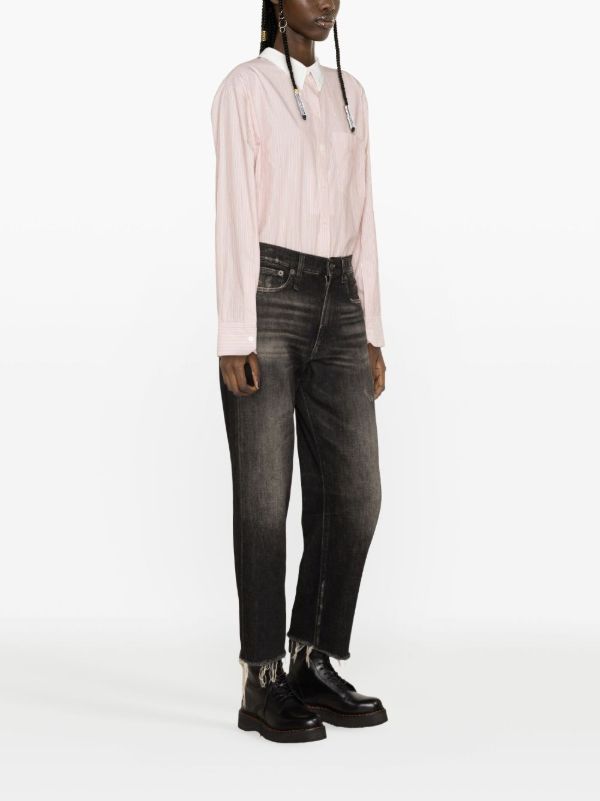 R13 Black Tobi Joy Straight Jeans | Browns Straight-Leg Jeans